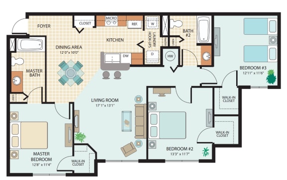 Affordable One, Two & Three-Bedroom Apartments | Kensington Gardens